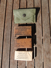 orig. US Army First Aid Packet + Pouch WW II 2 U. S. USA