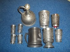 Konvolut Sammlung Zinn Karaffe