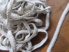 alte Posamenten Borte creme, alte Borte, alte Applikation, alte Posamente Meter 