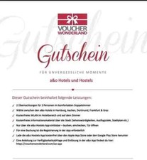 A&O Hamburg, Aachen, Dortmund, Frankfurt, Graz  Hotelgutschein 2 Nächte, 2 Pers.