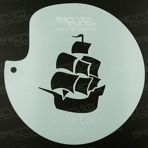 Airbrush schablone segelschiff - airbrush,