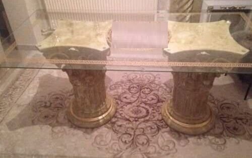 Marmor esstisch barockstil - marmor,