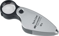 Schweizer Einschlaglupe, 10-Fach Vergrößerung, Durchmesser 22mm