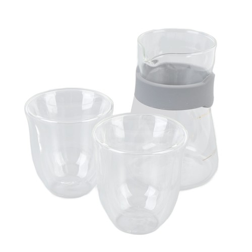 Glas-Kaffeetassen-Topf-Set