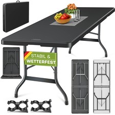 tillvex® Gartentisch 220 cm Buffettisch klappbar Klapptisch Campingtisch Garten