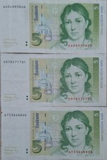5 DM Deutsche Mark 1. August