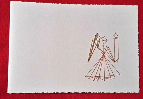 Weihnachtskarte fadengrafik - fadengrafik, #