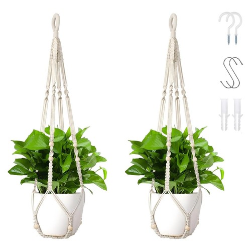 Makramee blumenampel 2er set - makramee,