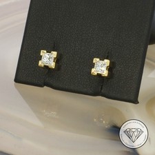 Wert: 2.250,- Rüschenbeck Solitär 0,40 Ct Ohrstecker 750 / 18 Kt Gold XXYY