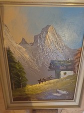 Landschaftsmalerei Ölbild Alpenmotiv