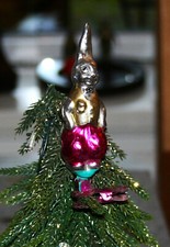 Rar um1930 Glas Christbaumschmuck Hase auf Clip Meister Lampe Ostern Top