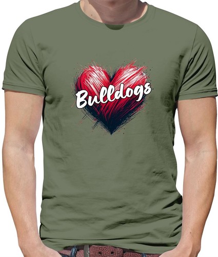 Love heart bulldogs herren - heart,