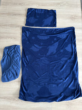 Bettwäsche Rakete Lucenta Blau 100x135 Und 60x40 3 Teile