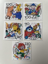 Briefmarken BRD 1998 Trickfilmfiguren Mi. Nr. 1990 - 1994 mit Super-Stempeln