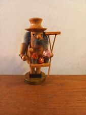 VINTAGE DEUTSCHE WEIHNACHTEN HOLZ RÄUCHERFIGUR INSENSE BRENNER