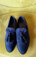 100 % Auth. Burberry Prorsum Women/Damen Dark Navy/Dunkelblau Loafer/Slipper