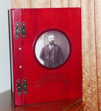 Holzalbum XXL ,Chronik,Motorboot ,Gästebuch,Urlaub,Fotoalbum,Reise,Buche,DIN A 3