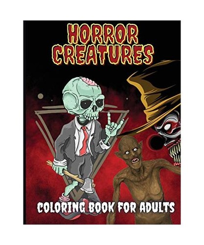 Horror creatures coloring book - horror,