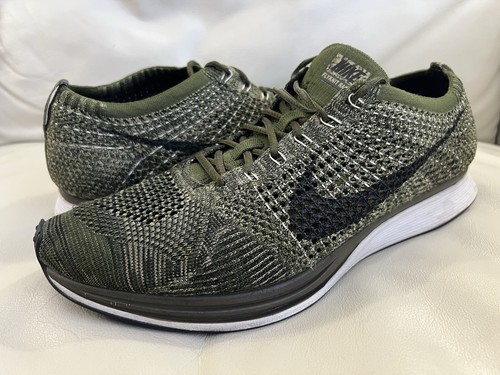 Nike flyknit racer - flyknit, green