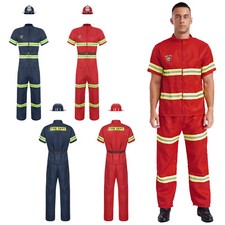 Herren Feuerwehrkostüm Erwachsener Faschingskostüm Themenparty Karnevalskostüm