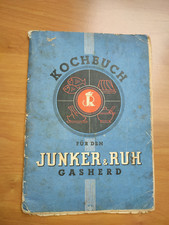 Kochbuch Junker Ruh Gasherd Werbung Broschüre Rezepte Vintage Deko Küche Retro