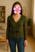 Ripped Oberteil mit Schleife