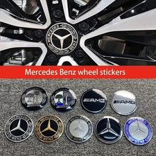 4pcs 56mm 60 65mm For Mercedes Benz Car Wheel hub Center Cap Badge cover Sticker
