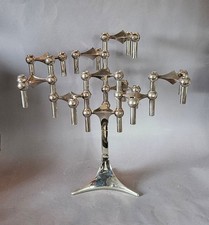 vintage Stoff Nagel 9 Kerzenhalter 1 Standfuss base candle holders 60s 70s 70er