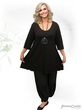 LAGENLOOK Basic Round Long Shirt Tunika ❸ Fb 44 46 48 50 52 54 56 L-XL-XXL-XXXL