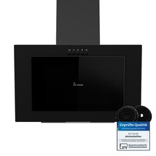 KKT KOLBE Dunstabzugshaube 60cm Wandhaube Schräghaube Kopffrei Schwarz Edelstahl