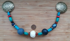 Fibelkette * Wikinger-Stil * Mittelalter * große Perlen * Schürzenkette * 27 cm