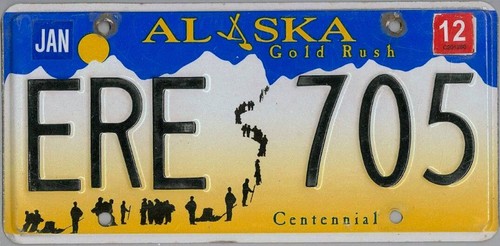 Alaska nummernschild usa - nummernschild,