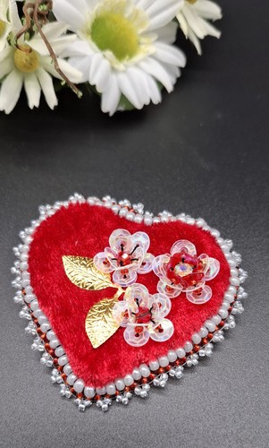Brosche herz 7cm 6 - 7cm, x