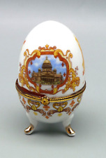Russisches Porzellan-Ei Sankt Petersburg Souvenir- Höhe 10 cm