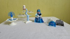 Playmobil Die Schneewelt selbst erstelltes Set 2 Figuren, Springbrunnen, Eule