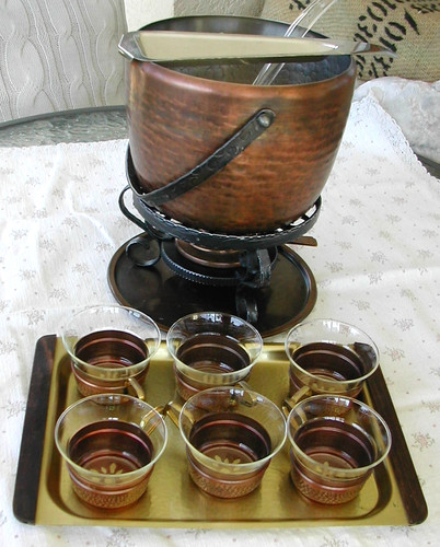 Kupfer feuerzangenbowle set - kupfer,
