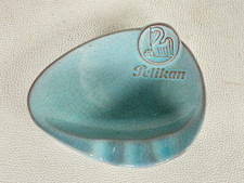 Pelikan Aschenbecher grün craquele Werbung Ascher Stift Füller Schreibwaren 60er