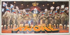 Circus Krone Riesenplakat 280x140cm 3-teilig Zirkus Poster Plakat Elefant