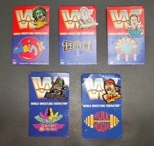 Wwf wrestling pin - wwf, sammlung