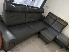 Exklusive Ledercouch Anthrazit, Neupreis 4500 EUR