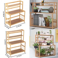 3/4 Ebenen Regal Holzregal