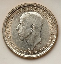 2 Kronor Kronen 1946 Schweden