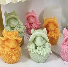 Handmade Duftkerzen Ostern Hase mit Hut