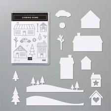 Stampin Up Stempelset COMING HOME &  Stanzformen, auch 3D-Häuser
