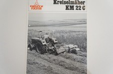 DEUTZ FAHR Kreiselmäher Prospekt Typ KM 22C 4 Seiten 1971