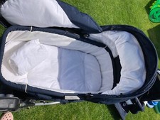 Emmaljunga Kinderwagen navy blau, Babyschale und Sportaufsatz