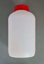 Kunststoffdose mit rotem Schraubverschluss – stabiler Behälter (ca. 2 L)