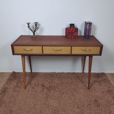 Sideboard Vintage 60er Retro Danish Design Teak Furnier Schreibtisch Refinished