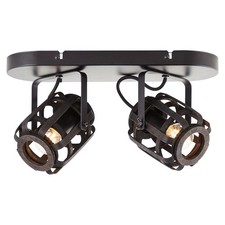 Brilliant Deckenleuchte Strahler Woodrow Bambus Schwarz max 2x42W E14 schwenkbar