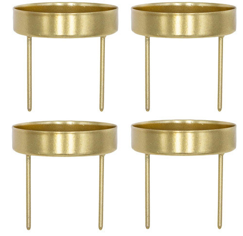 Kerzenhalter gold metall - gold, d=6,4